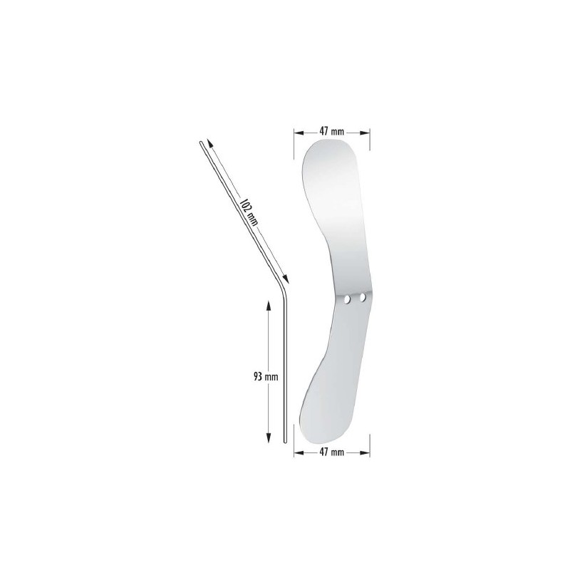 Specchio In acciaio inox per foto intraorale linguale superiore/inferiore
