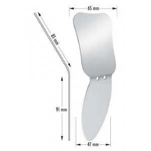 Specchio In acciaio inox per foto intraorale palatale bambino/laterale bambino