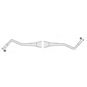 Classic-Round Otturatore doppio Standard zigrinato