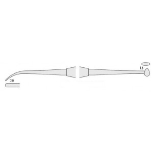 Classic-Round Brunitore doppio Beavertail/White