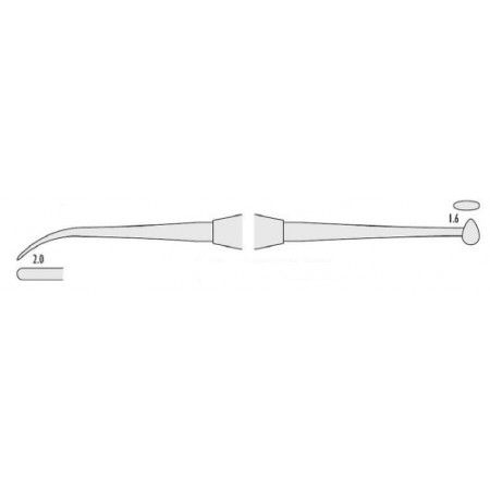Classic-Round Brunitore doppio Beavertail/White