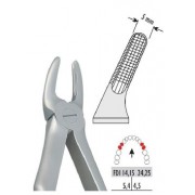 Pinza per estrazione con manico anatomico in Titanio