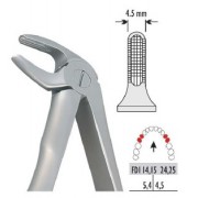 Pinza per estrazione con manico anatomico in Titanio