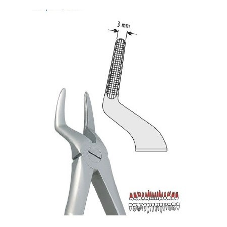 Pinza per estrazione con manico anatomico in Titanio